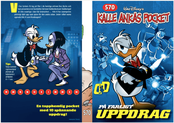 Kalle Ankas Pocket 570. På farligt uppdrag