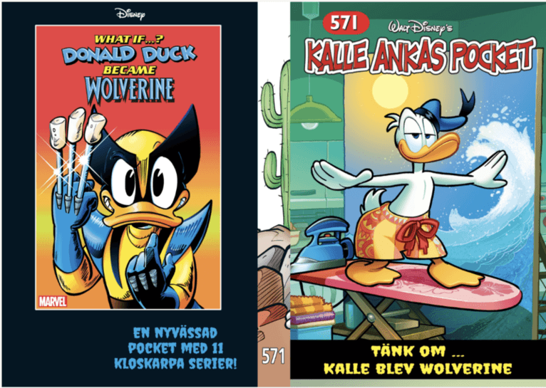 Kalle Ankas Pocket 571. Tänk om... Kalle blev Wolverine