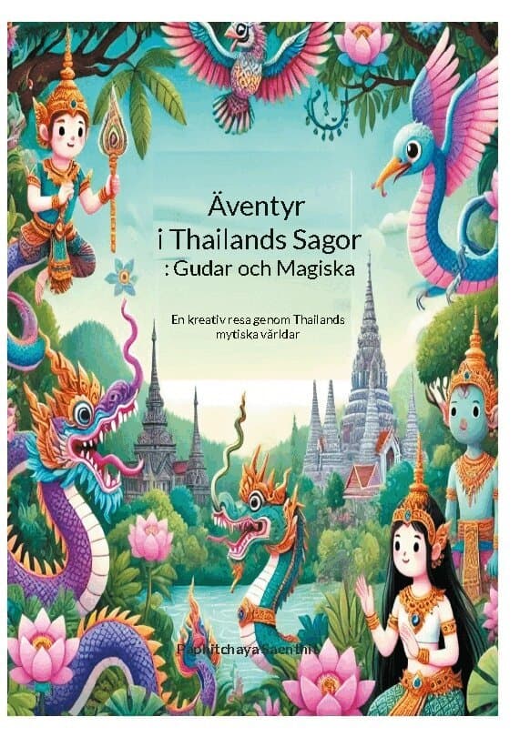 Äventyr i Thailands sagor : gudar och magiska djur - en målarbok för barn