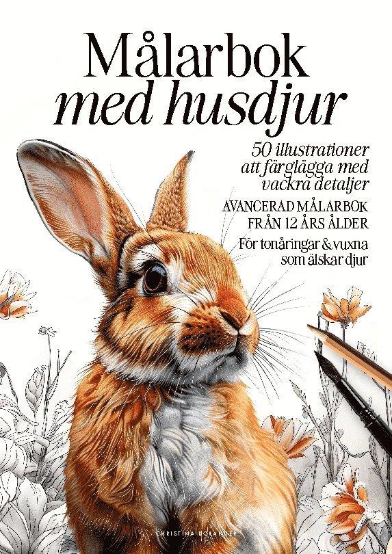 Målarbok med husdjur : 50 detaljerade illustrationer för djurälskare