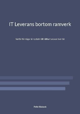 IT leverans bortom ramverk : varför förmågor är nyckeln till hållbart ansvar över tid