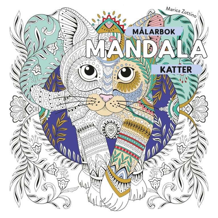 Målarbok mandala : katter