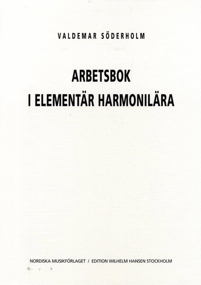 Arbetsbok i Elementär Harmonilära