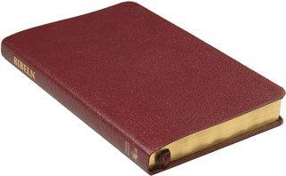 Svenska Folkbibeln 2015, slimline, rött cabraskinn