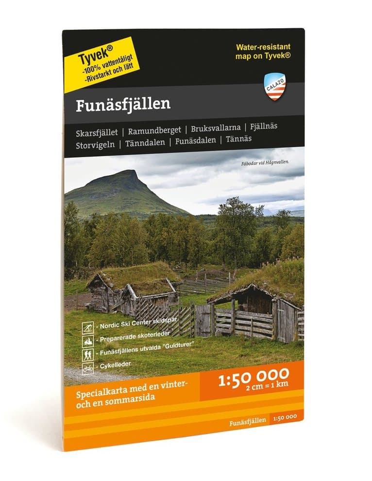 Funäsfjällen Tyvekkarta skala 1:50.000