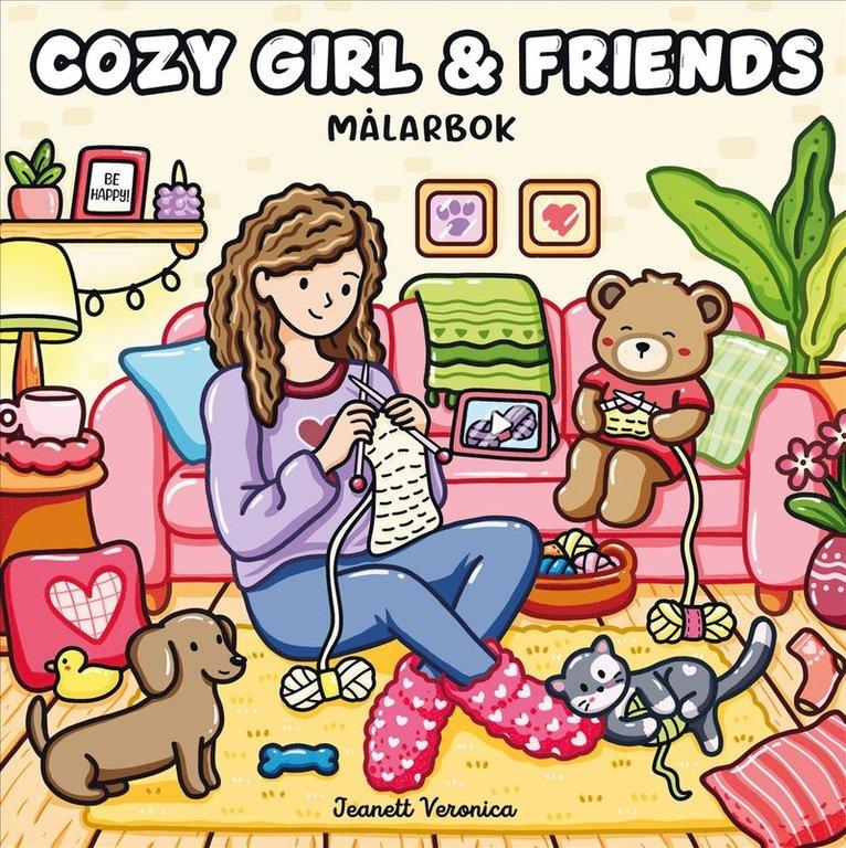 Cozy Girl & Friends : Målarbok