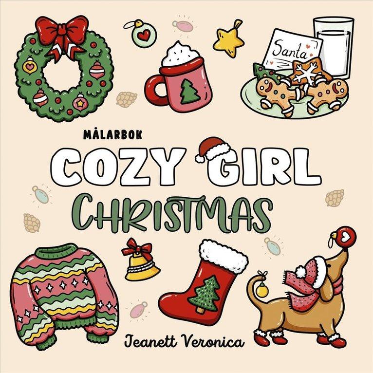 Cozy Girl Christmas : Målarbok