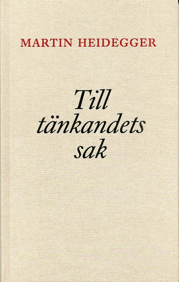 Till tänkandets sak