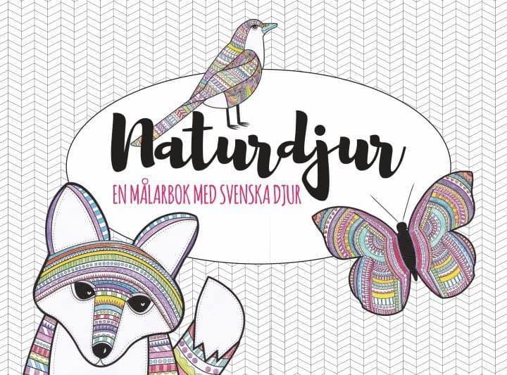 Naturdjur : en målarbok med svenska djur