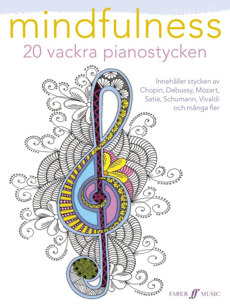 Omslag till boken Mindfulness : 20 vackra pianostycken