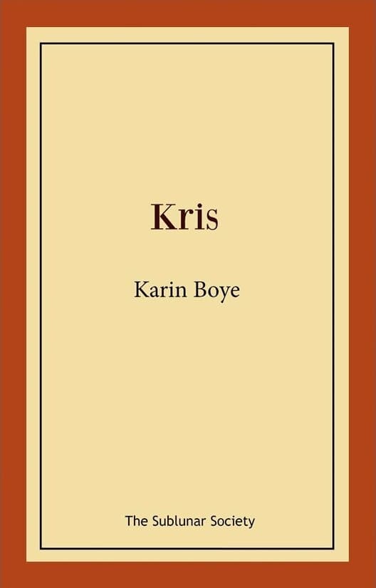 Omslag till boken Kris av Karin Boye