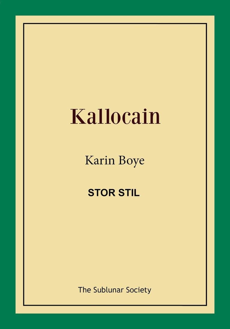 Kallocain (stor stil)
