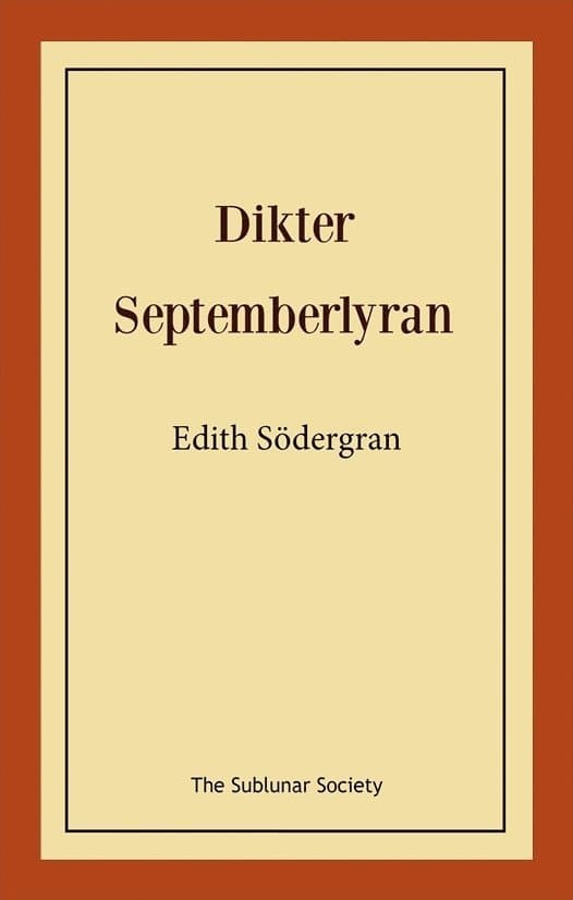 Dikter: septemberlyran