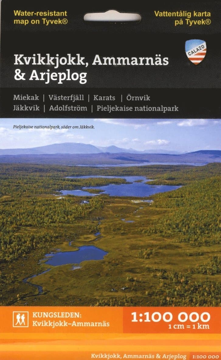 Kvikkjokk, Ammarnäs & Arjeplog 1:100.000