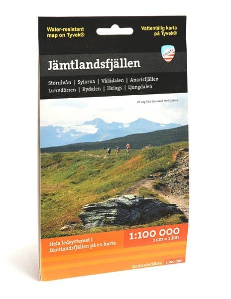Omslag till boken Jämtlandsfjällen 1:100.000