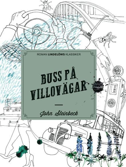 Omslag till boken Buss på villovägar av John Steinbeck