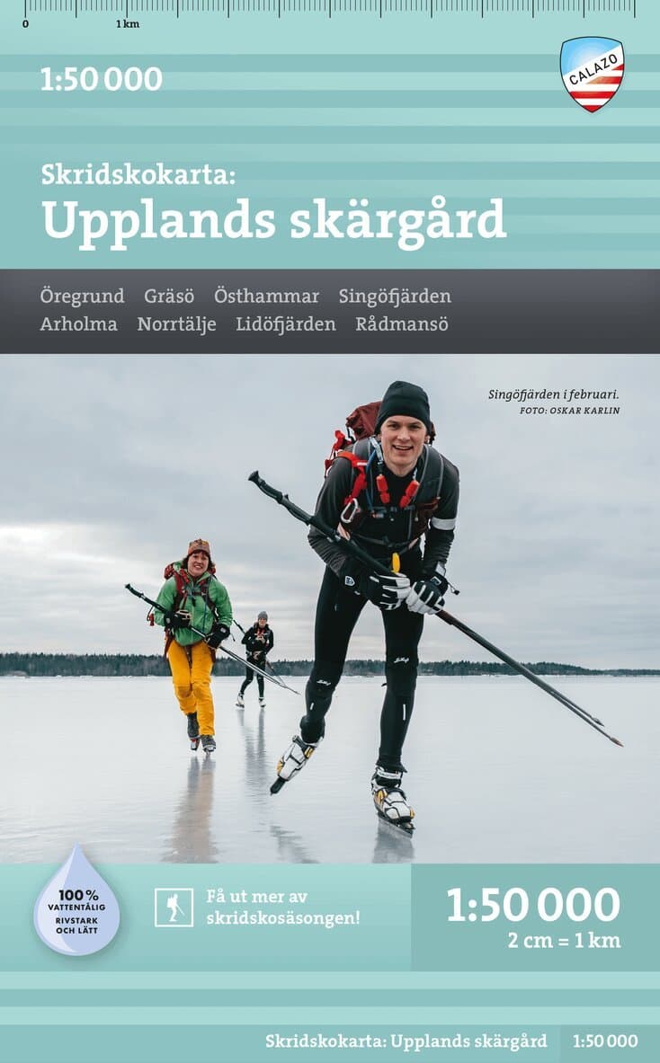Skridskokarta Upplands skärgård 1:50 000