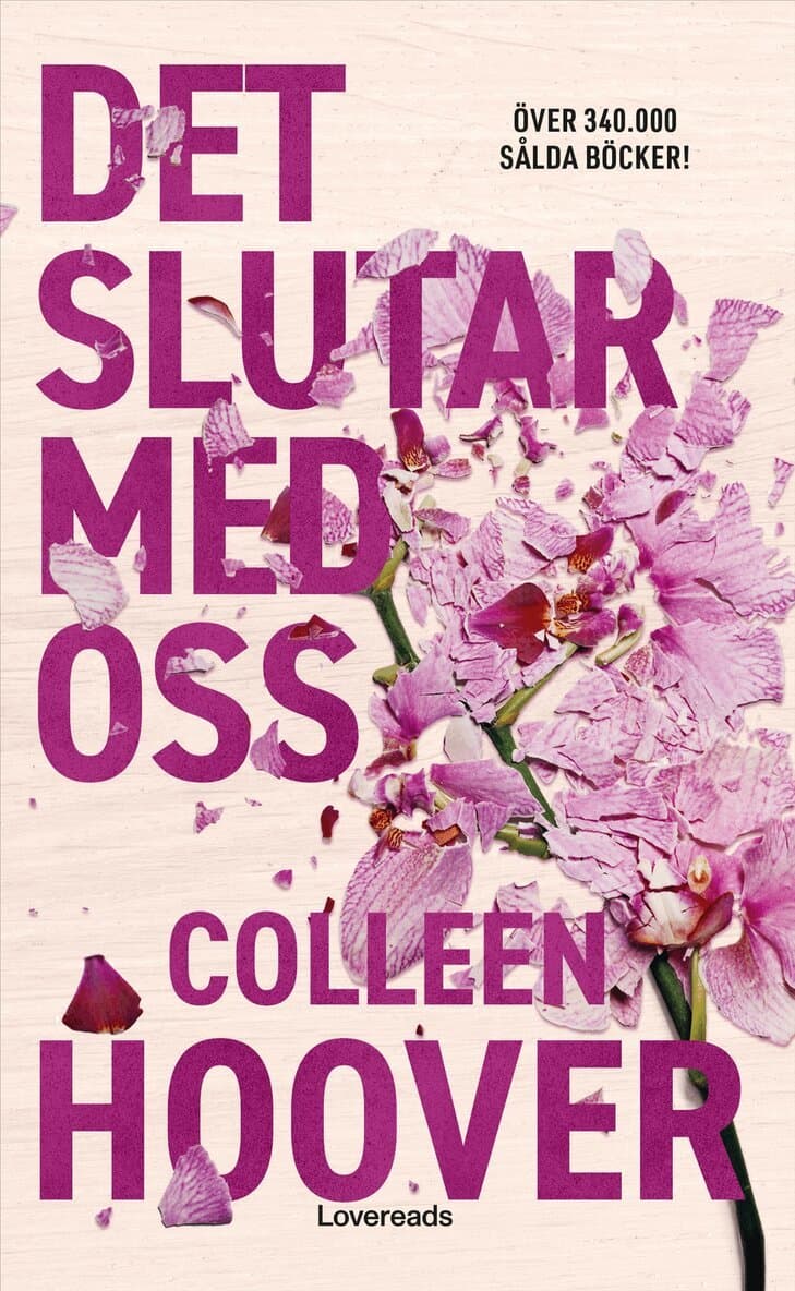Omslag till boken Det slutar med oss av Colleen Hoover