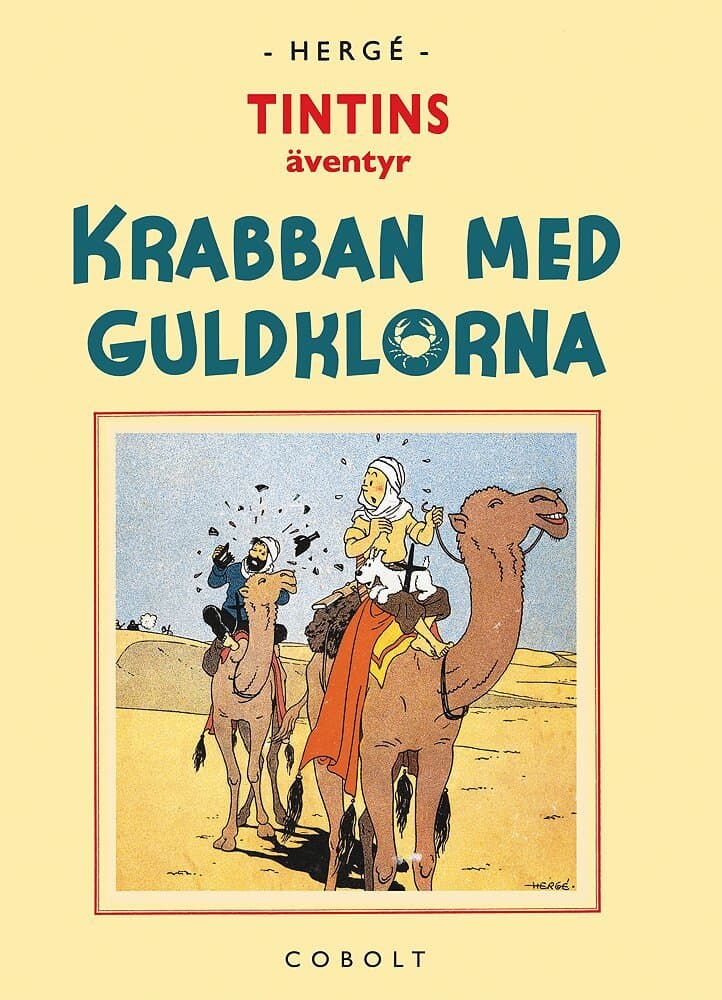 Omslag till boken Krabban med guldklorna av Hergé