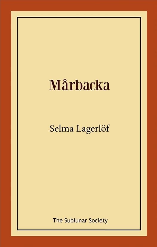 Omslag till boken Mårbacka av Selma Lagerlöf