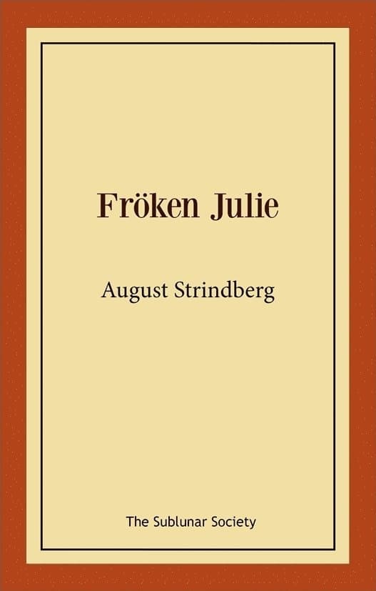 Omslag till boken Fröken Julie av August Strindberg