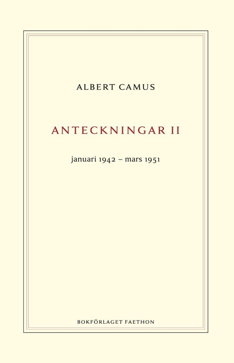 Anteckningar 2 : januari 1942–mars 1951