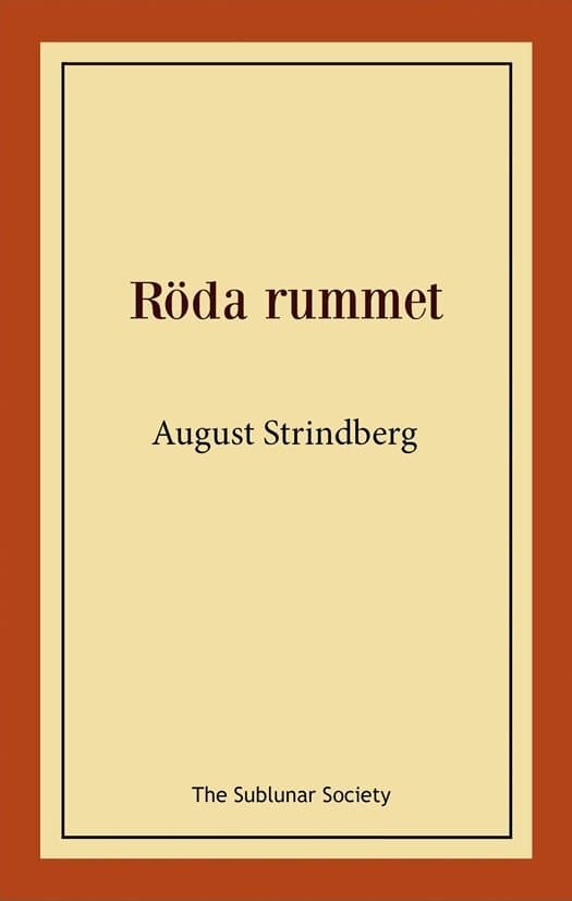 Omslag till boken Röda rummet av August Strindberg