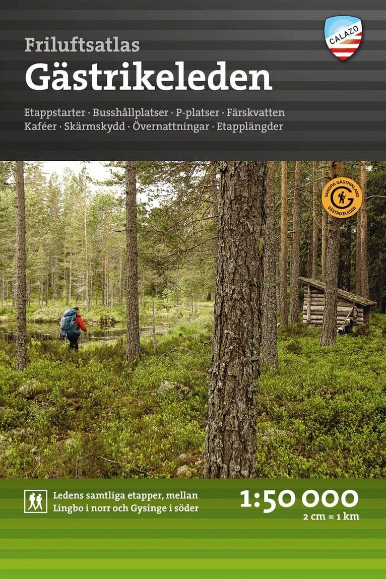 Friluftsatlas Gästrikeleden 1:50.000