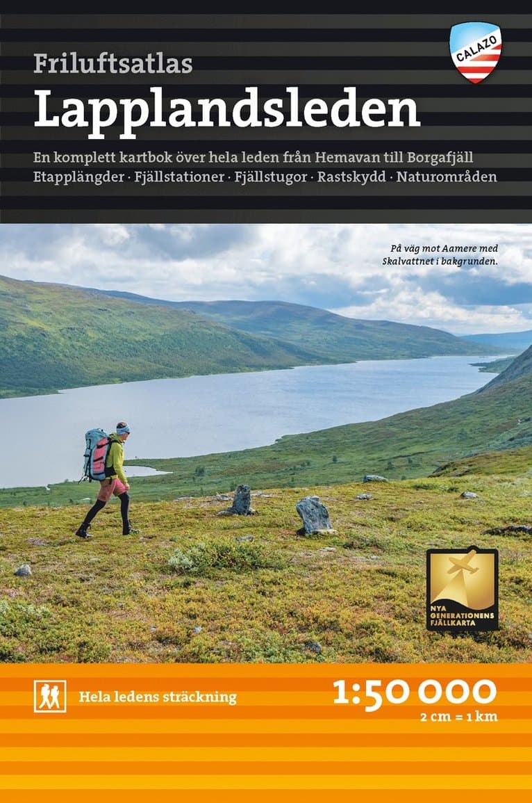 Friluftsatlas Lapplandsleden 1:50.000