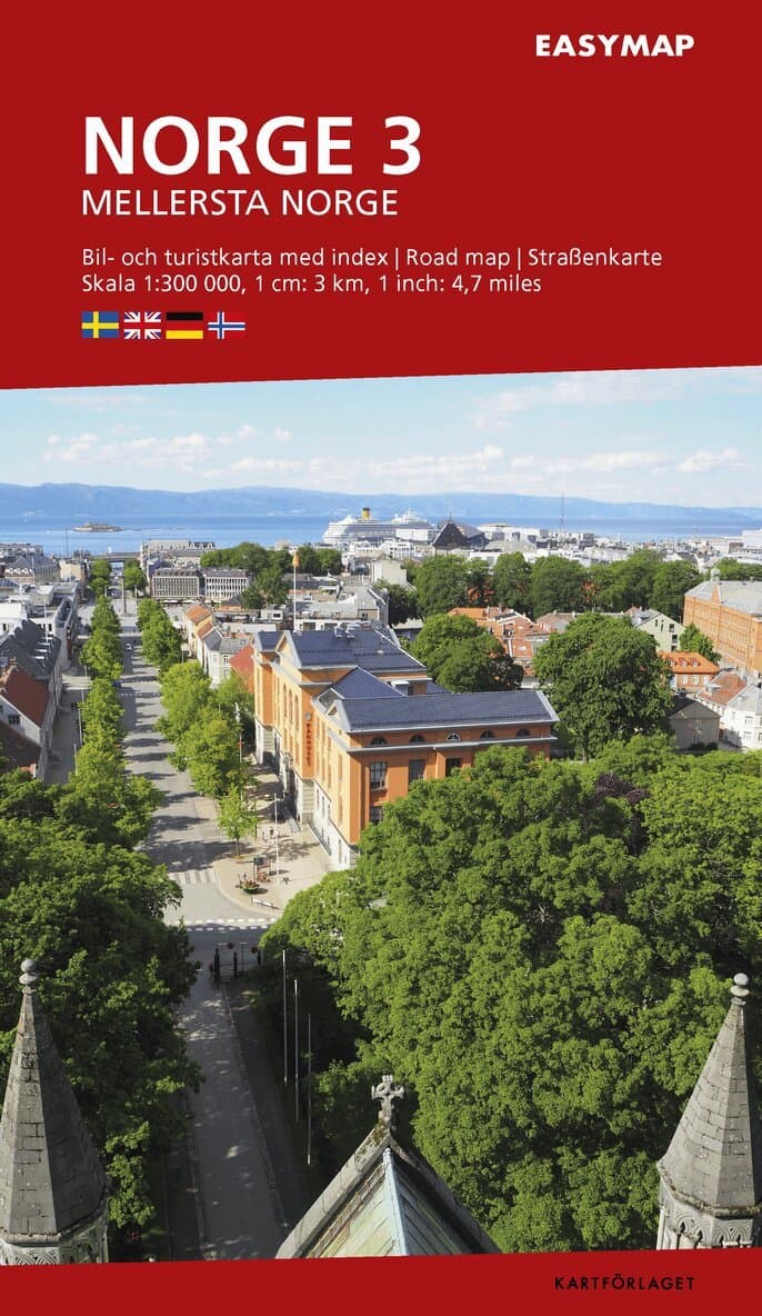 Mellersta Norge 3 EasyMap, 1:300 000