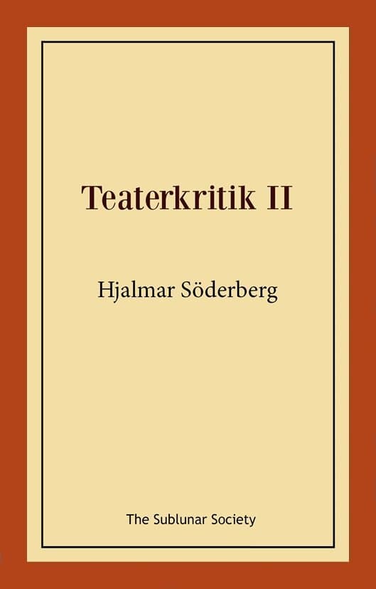 Teaterkritik II