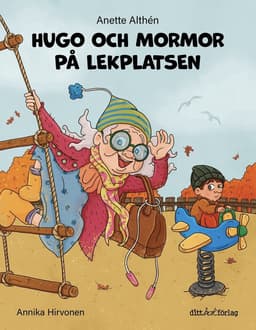 Hugo och mormor på lekplatsen