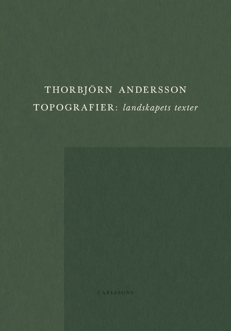 Topografier : landskapets texter
