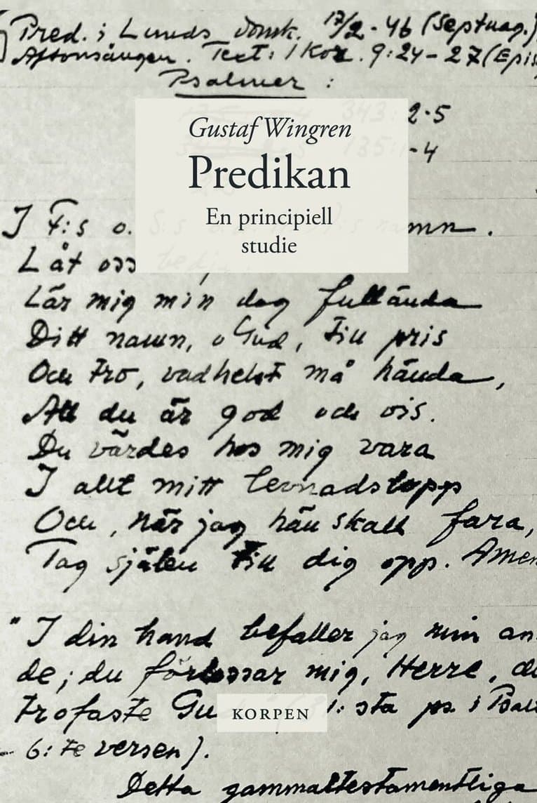 Predikan : en principiell studie