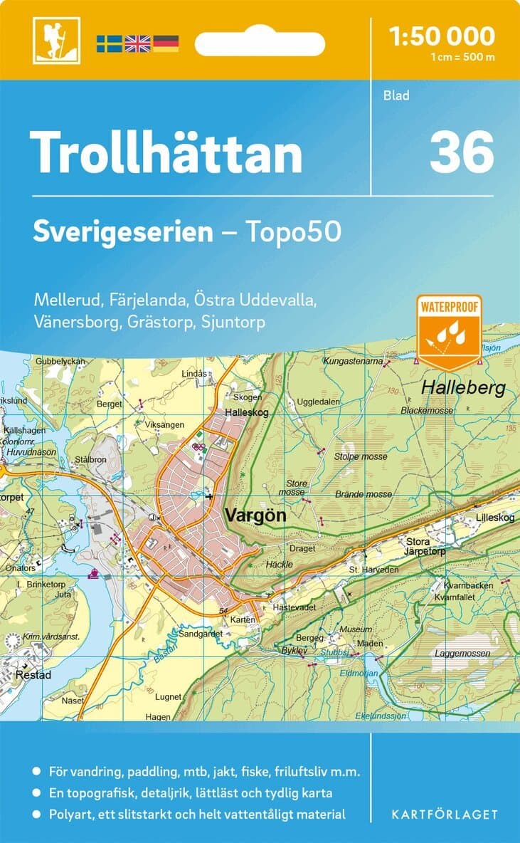 36 Trollhättan Sverigeserien Topo50
