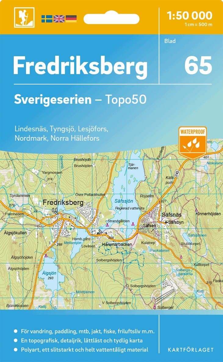 65 Fredriksberg Sverigeserien Topo50
