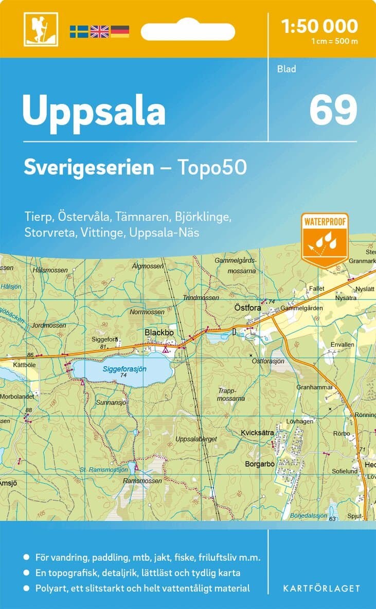 69 Uppsala Sverigeserien Topo50