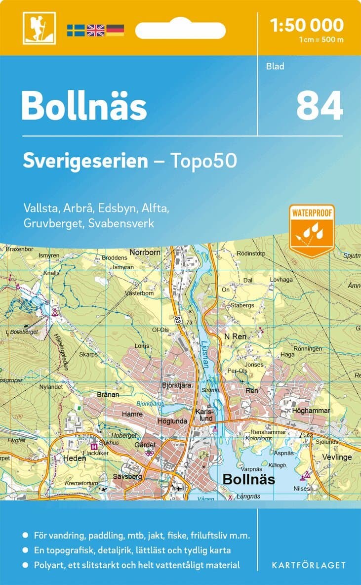 84 Bollnäs Sverigeserien Topo50