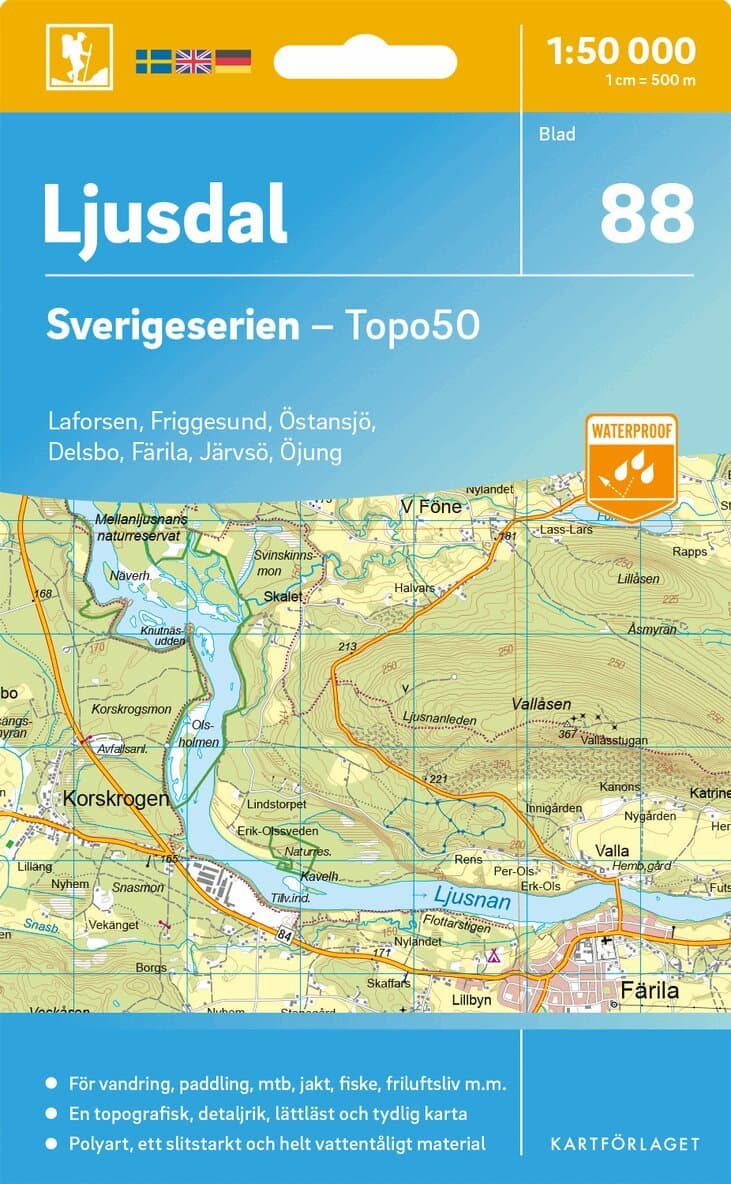 88 Ljusdal Sverigeserien Topo50