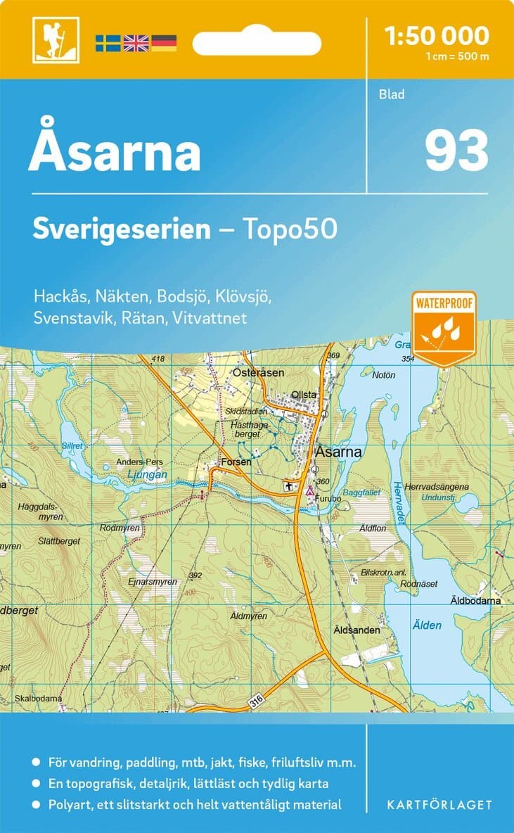 93 Åsarna Sverigeserien Topo50