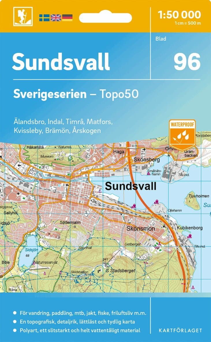 96 Sundsvall Sverigeserien Topo50
