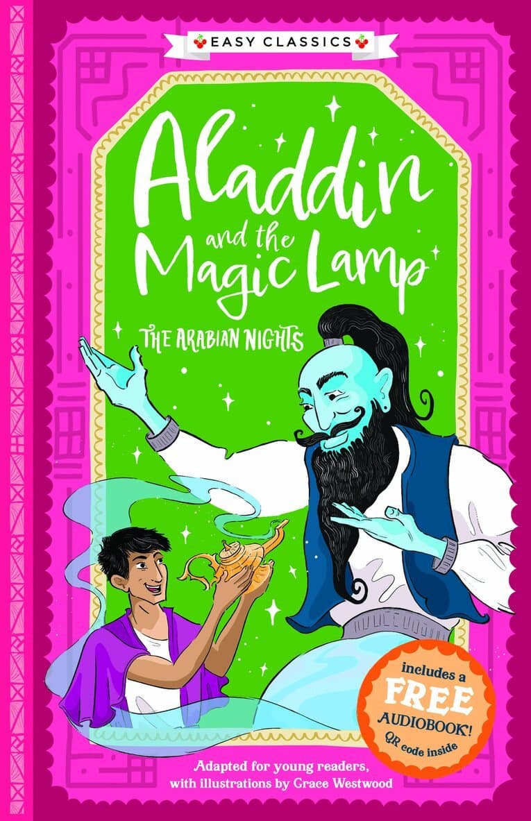 Aladdin and the Magic Lamp (lättläst) (med bonusmaterial)