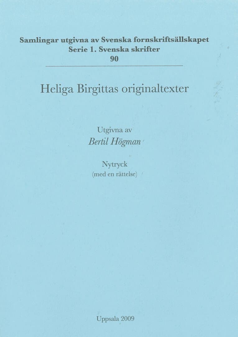 Heliga Birgittas originaltexter