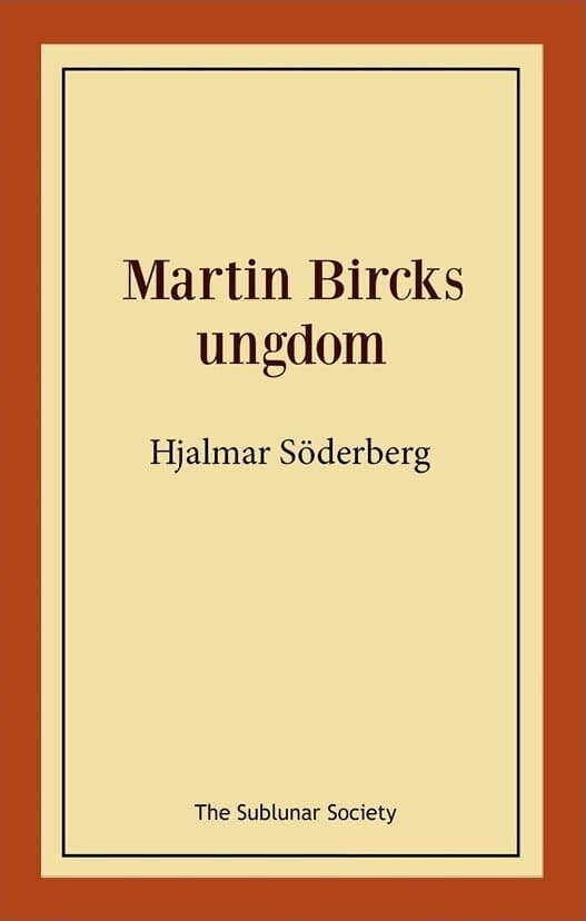 Omslag till boken Martin Bircks ungdom av Hjalmar Söderberg