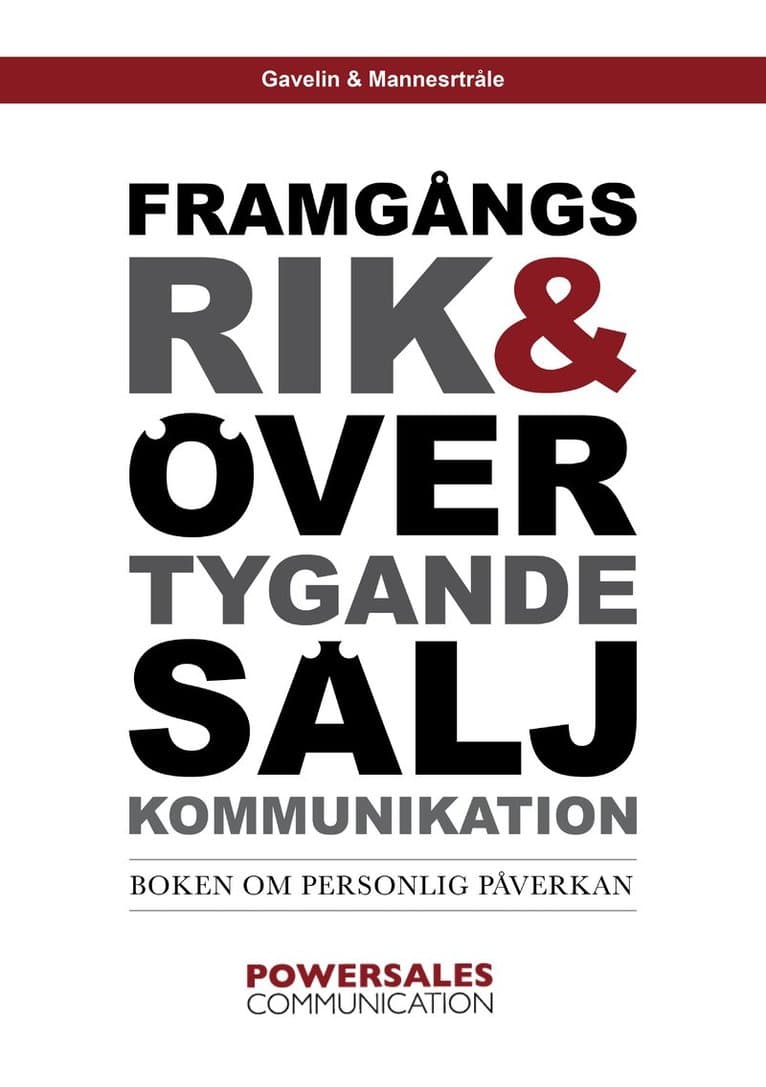 Framgångsrik & övertygande säljkommunikation