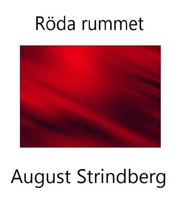 Omslag till boken Röda rummet av August Strindberg