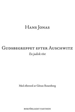 Gudsbegreppet efter Auschwitz : En judisk röst