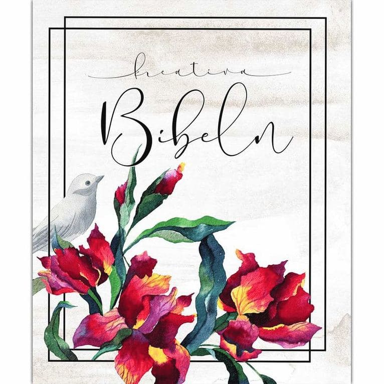 Kreativ Bibel i vit hårdpärm