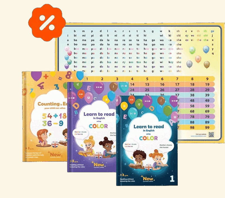 Komplett kit: Reading is Easy + Counting is Easy med ljudkarta i present
