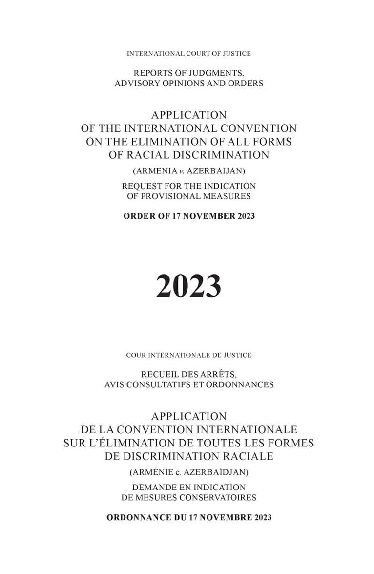 Application of the International Convention on the Elimination of All Forms of Racial Discrimination (Armenia V. Azerbaijan)
